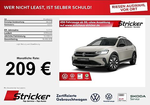 Volkswagen Taigo GOAL 1.0 TSI OPF 95 PS SH App PDC Klima