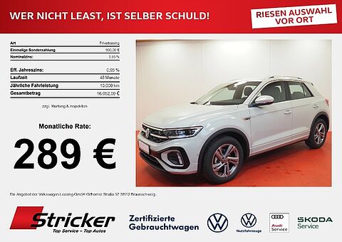 Volkswagen T-Roc R-Line 1.0 TSI 110 PS 289,- mtl! ACC LED APP-Connect SHZ