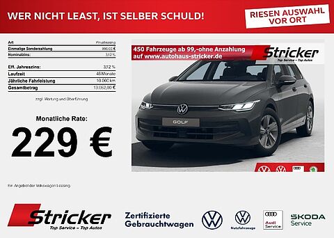 Volkswagen Golf Life 1.5 TSI 116 PS LED 229,-mtl. App-Connect Einparkhilfe