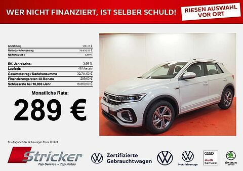 Volkswagen T-Roc R-Line 1.0 TSI 110 PS 289,- mtl. ACC LED APP-Connect SHZ