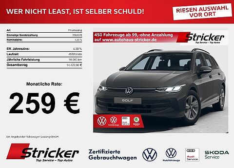 Volkswagen Golf Variant Life 1.5 l TSI 116 PS 259,- mtl! ACC App-Connect