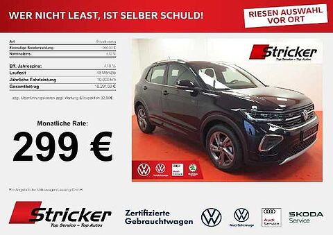 Volkswagen T-Cross R-Line 1.5 TSI DSG '299,- mtl. AHK RFK  Travelassist GJ-Reifen