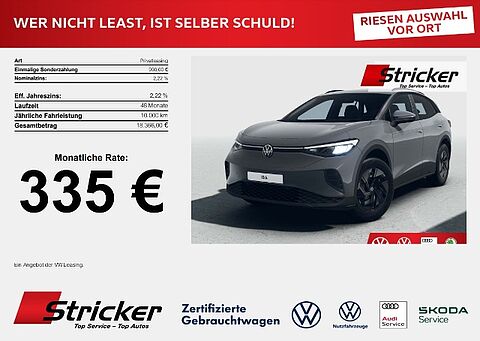 Volkswagen ID.4 Pure 170 PS 52 kWh 335,- mtl. App-Connect LED Verkehrszeichenerkennung