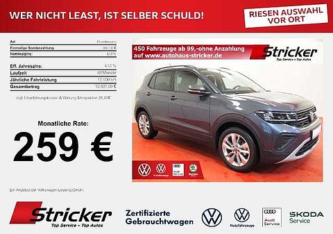 Volkswagen T-Cross Life 1,0TSI 115 PS SH '259,- mtl. IQDrive App-Connect ACC SHZ