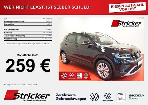 Volkswagen T-Cross Life 1.0 TSI '259,- mtl. SHZG App-Connect ACC LightAssist