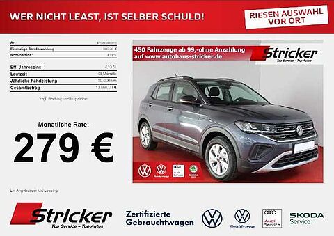 Volkswagen T-Cross Life 1.0 TSI 115 PS DSG '249,- mtl.  RFK AHK GJ-Reifen SH